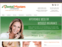 Tablet Screenshot of mydentalmasters.com